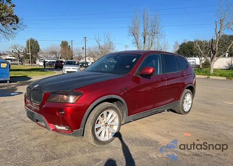 2013 BMW X3 xDrive28I из США, поврежденный, VIN 5UXWX9C53D0A11678